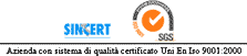 Azienda con sistema di qualit� certificato Uni En Iso 9001:2000